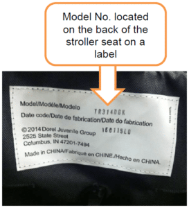Step-and-Go Stroller Model Number